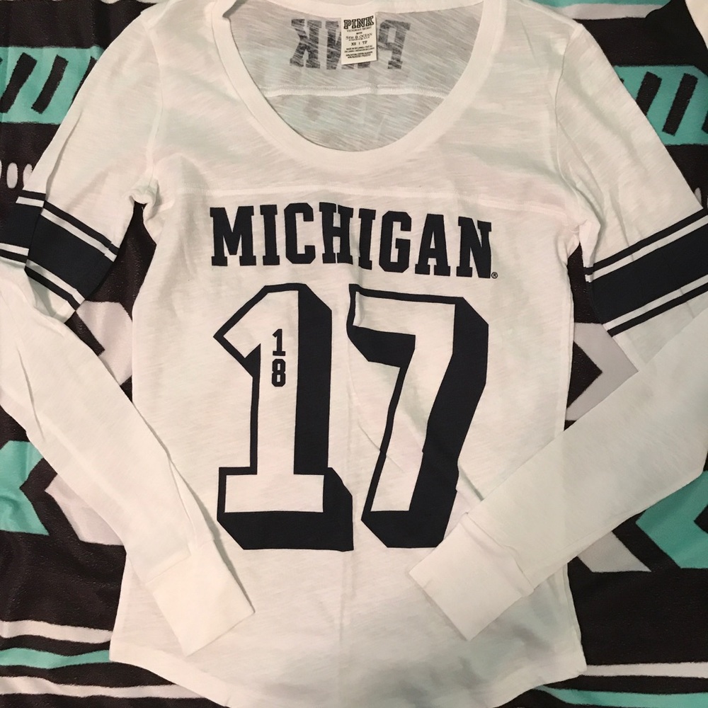 PINK Michigan Long Sleeve (X-Small)
